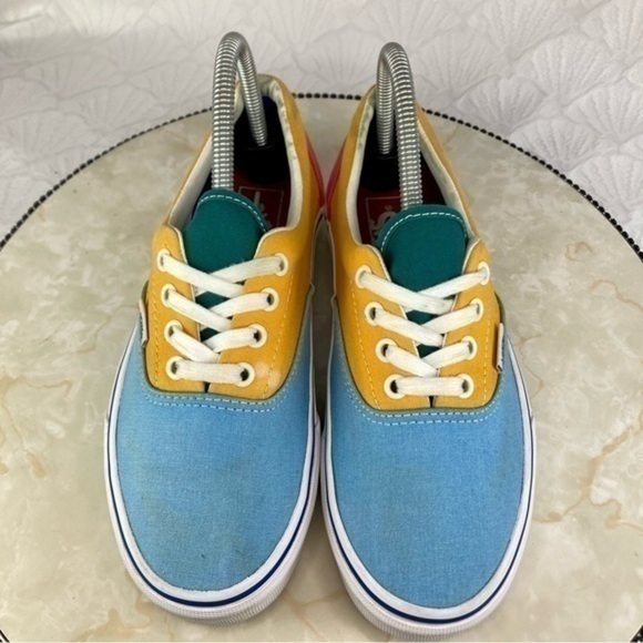 Vans Sneakers Womens Sz 7.5 Era Colorblock Multicolor Canvas Skateboarding Shoes - Picture 4 of 11